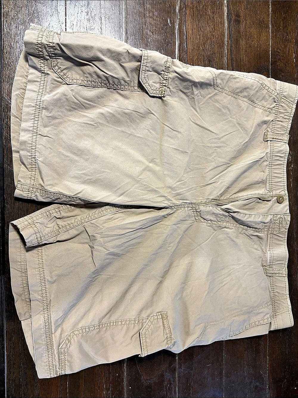 Lee Extreme Motion Crossroad Cargo Shorts Beige Waist 40